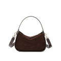 Sac à main bandoulière en daim Cuir -Design unique forme coussin MYNELIA