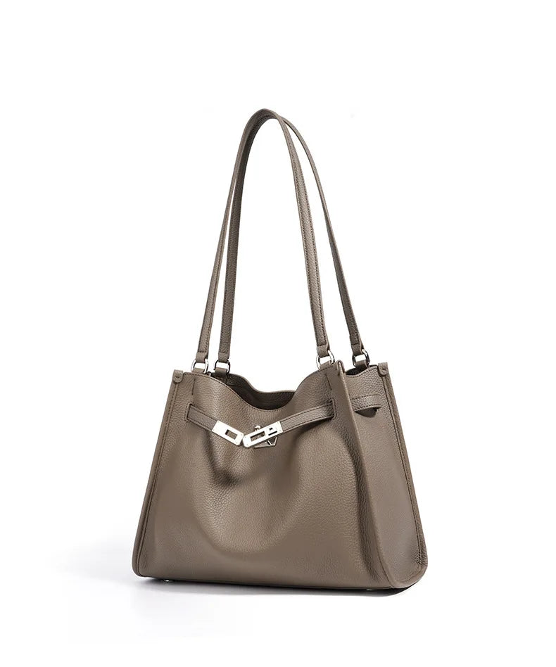 Sac à main Tote Bag Cuir véritable Femme — La Pièce Maîtresse MYNELIA