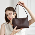 Sac à main Cuir Grainé Litchi | Bandoulière & Épaule Femme MYNELIA