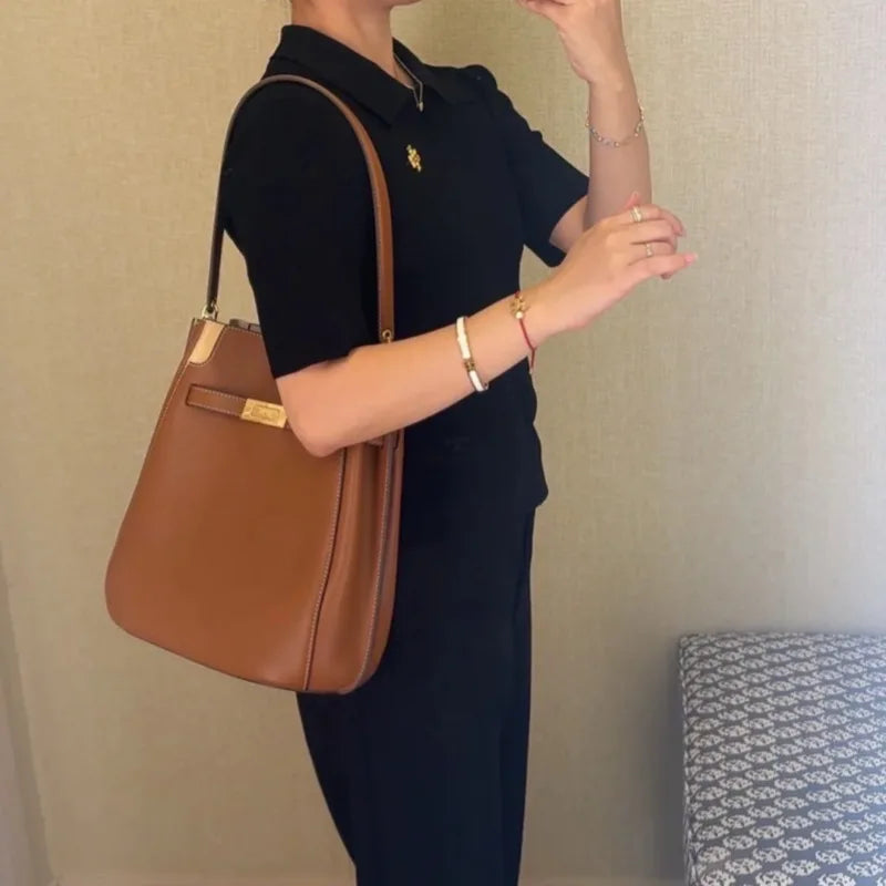2026 Neue Mode Damen Taschen Luxusmarke Echtes Leder Umhängetaschen Ins Heiße Rindsleder Eimer Taschen Top Qualität Handtaschen