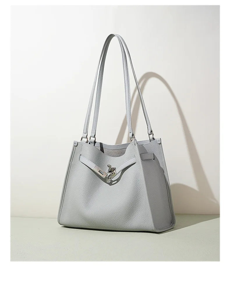 Sac à main Tote Bag Cuir véritable Femme — La Pièce Maîtresse MYNELIA