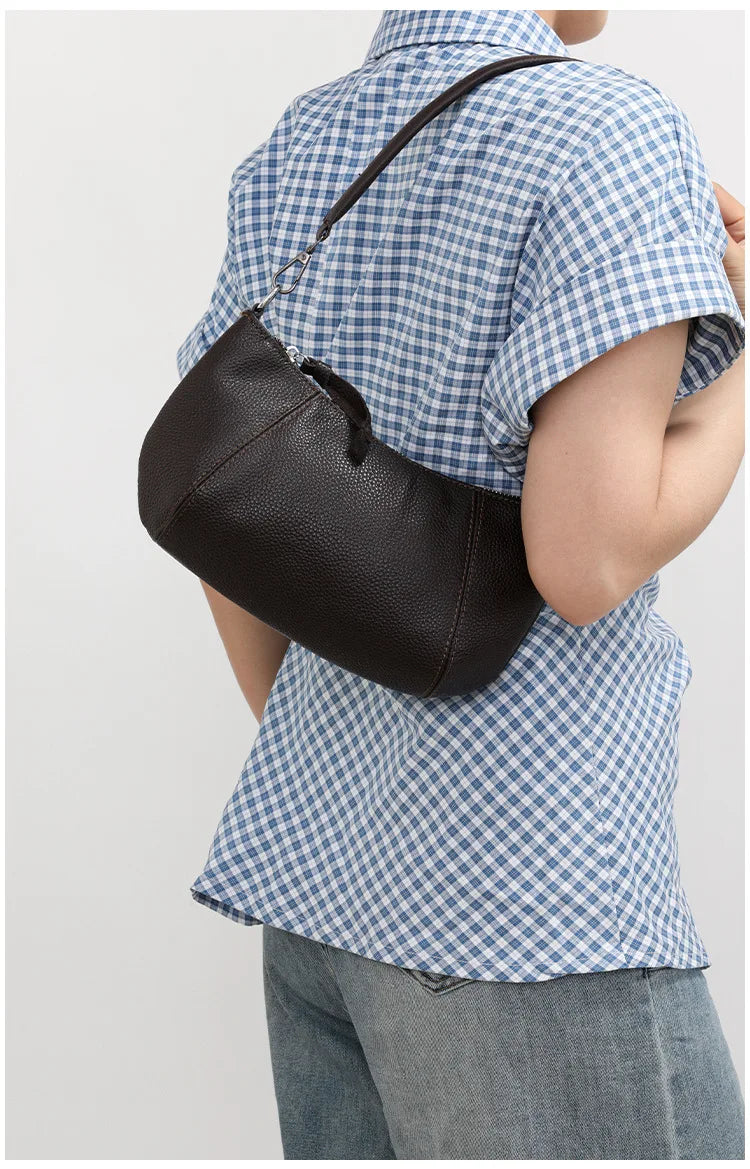 Sac rabat cuir véritable Femme – Sac Bandoulière Style Casual Chic