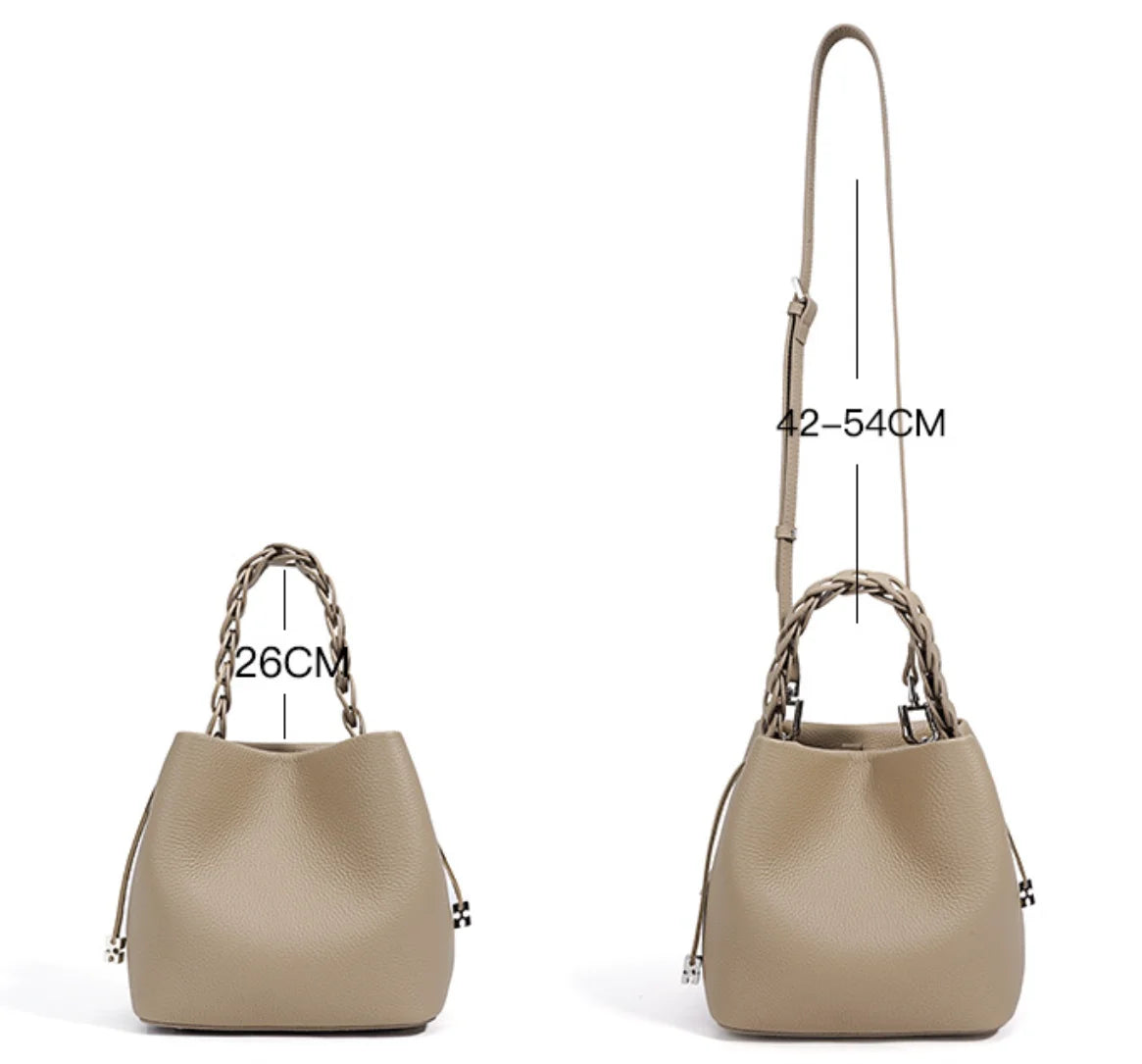 Sac à main cuir véritable – Vachette Texturée & Style Parisien Chic