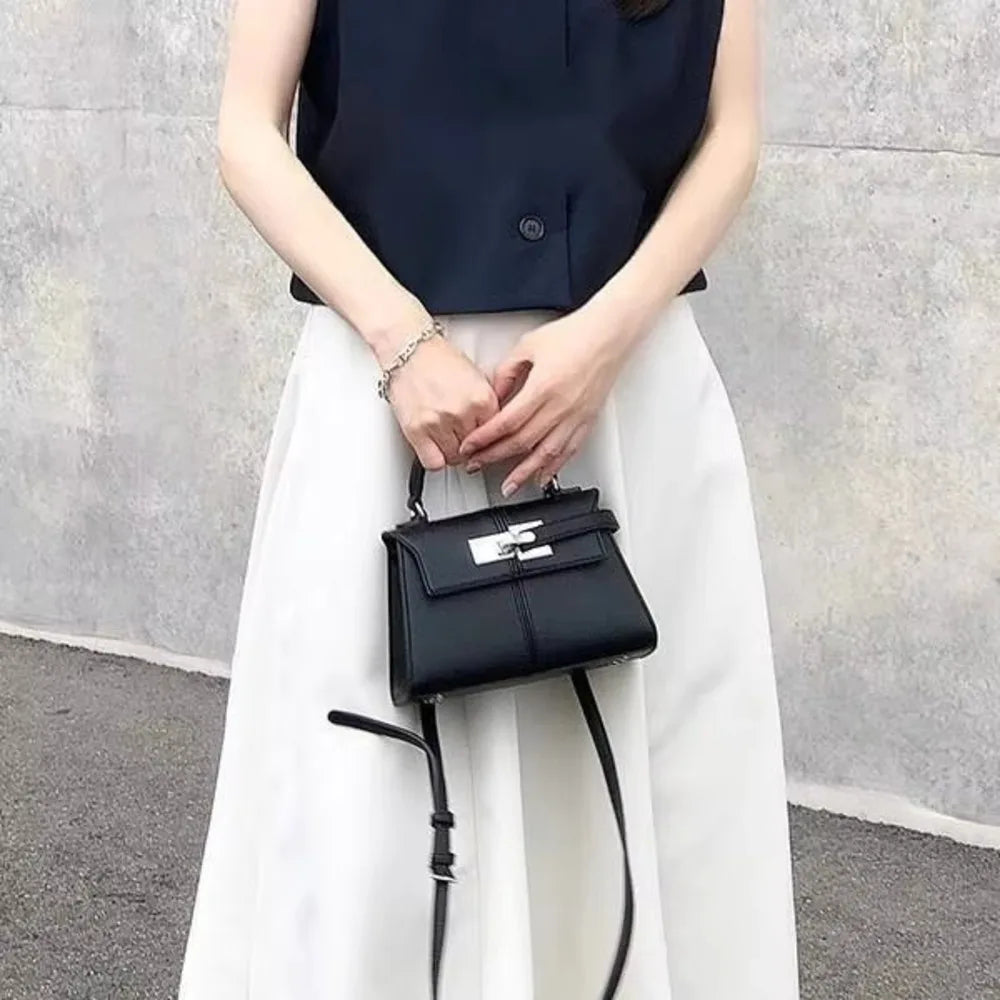 Sac à main trapézoïdal en cuir PU | Élégant & Polyvalent MYNELIA