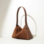 Sac tote en velours Suédé & cuir de vache-Grande Capacité MYNELIA