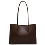 Light Brown 2025 Women OL Handbag Genuine Leather Ladies Shoulder Purse Big Tote Bag Large Capacity Shopper Bags Pocketbooks MYNELIA