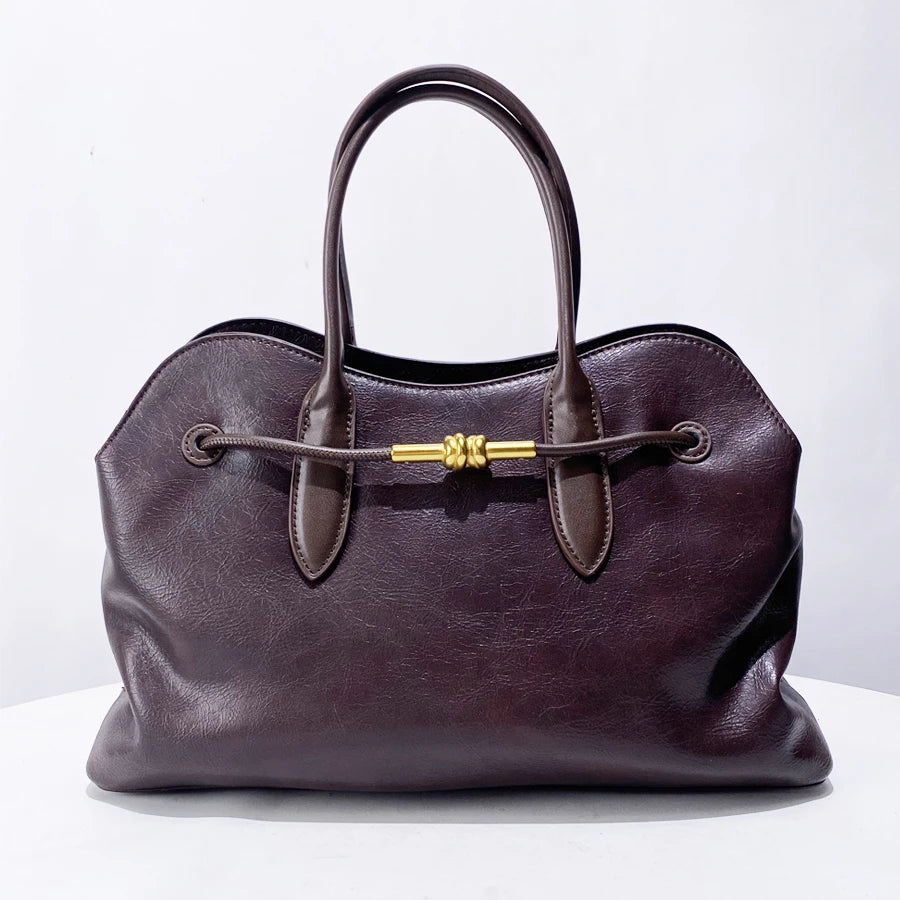 Sac Tote  en cuir PU– Style Vintage Luxe