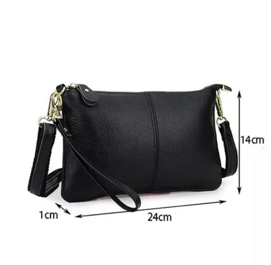 Sac bandoulière Satchel Croisé Cuir Véritable Vintage Candy