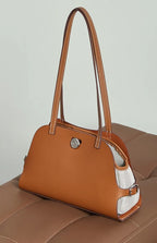 Sac à bandoulière cuir véritable-Pochette amovible