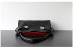 Sac Tote en Cuir  Véritable Appliqués Déco