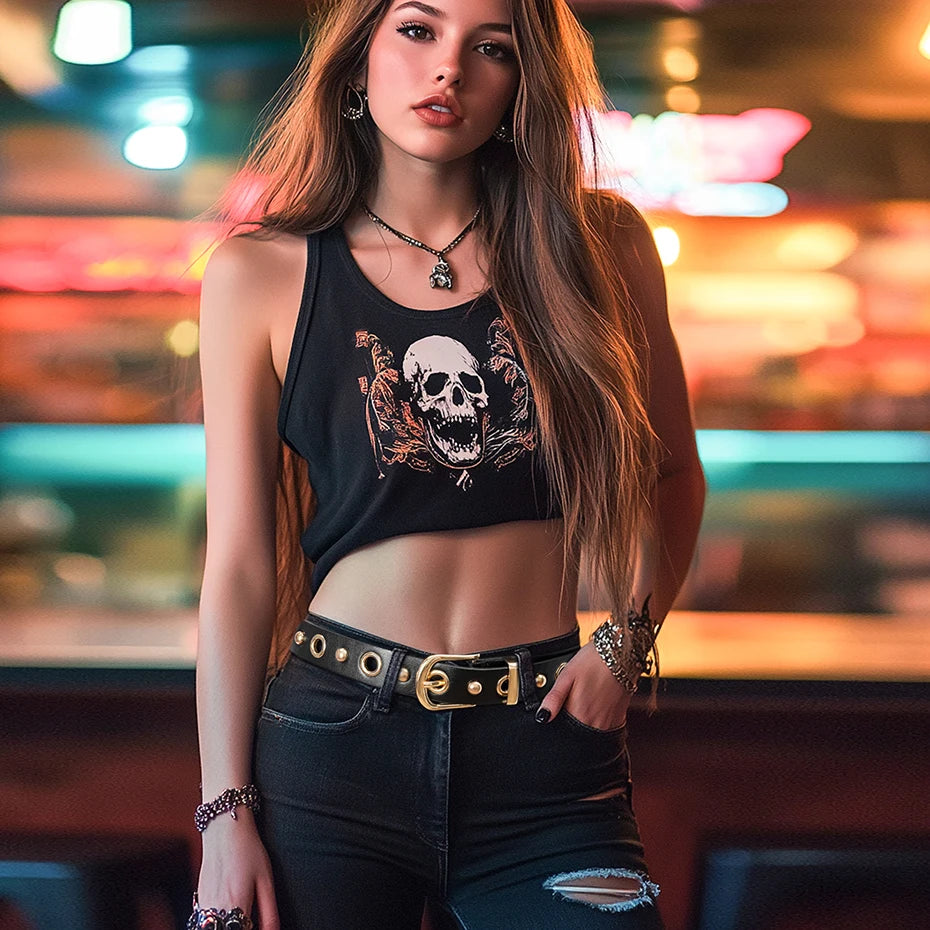 Ceinture femme en cuir PU – Rivets Dorés,Boucle Alliage, Style Fashion