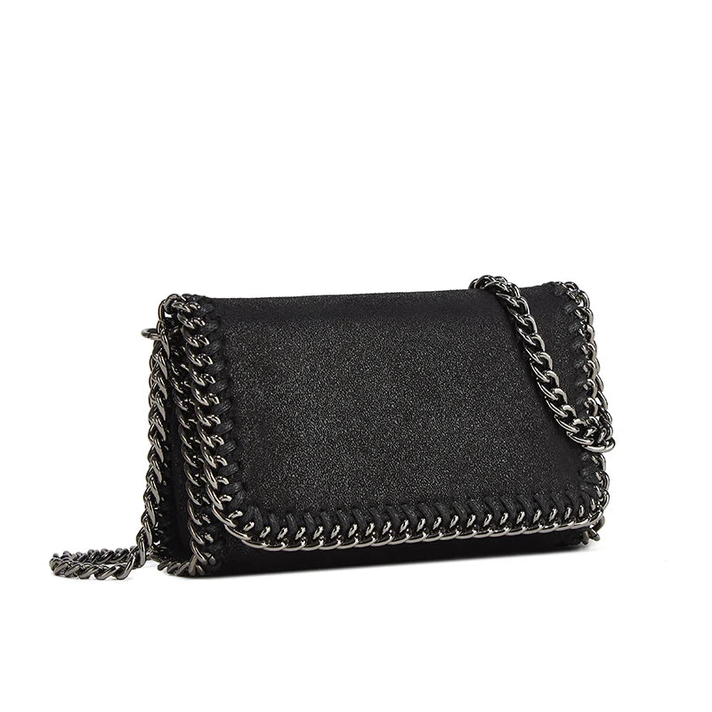 Mini sac bandoulière femme à chaîne – Suède synthétique