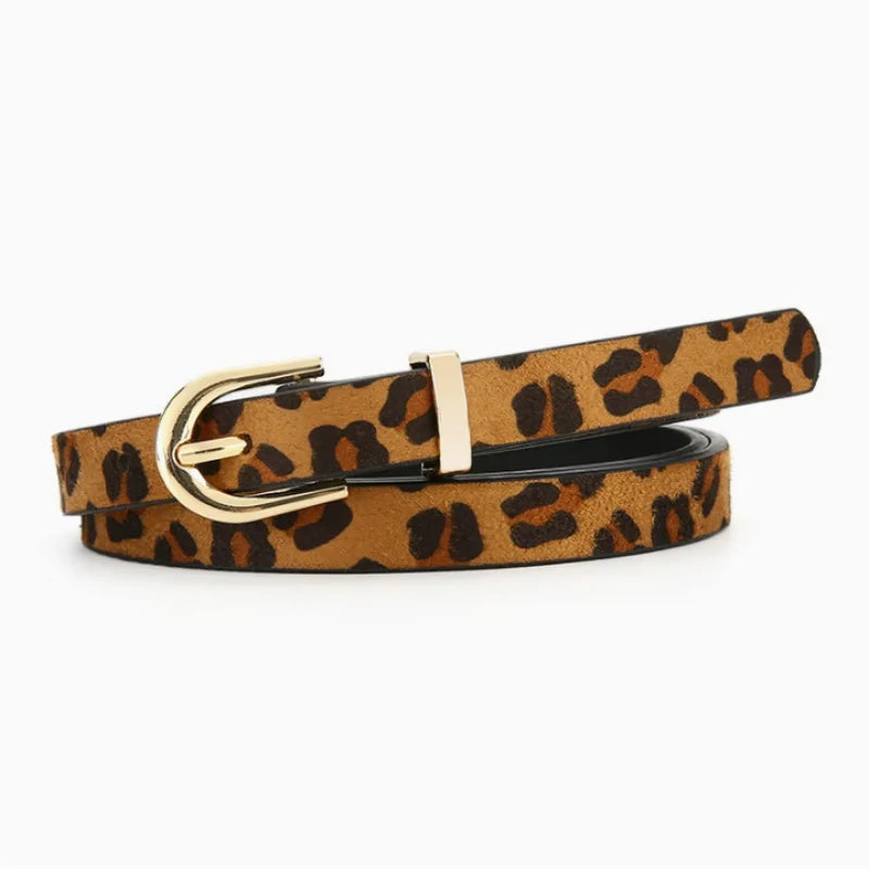 Ceinture cuir PU Imprimé Léopard – Quotidien & Soirée