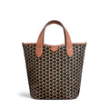 Sac Bucket Canvas Monogramme – Motif géométrique,Coutures contrastées