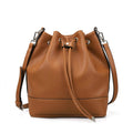 Sac seau Femme en cuir PU Froncé – Cordon & Fermeture Magnétique MYNELIA