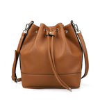 Sac seau Femme en cuir PU Froncé – Cordon & Fermeture Magnétique MYNELIA