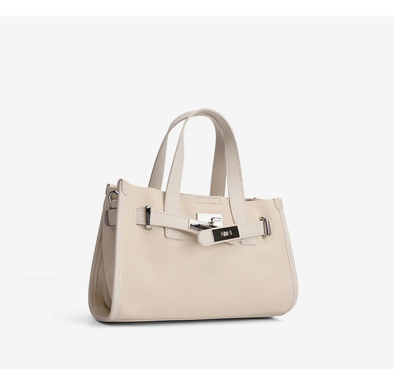 2026 Frühling Neue Damen Retro Echtes Rindsleder Tragetasche Weibliche Luxus Designer Schulter-Unterarmtaschen Nische Umhängetasche