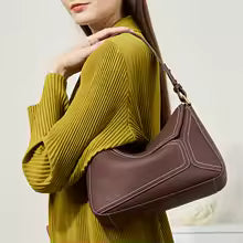 Sac à Main en Cuir Véritable – Design Géométrique MYNELIA