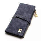 Portefeuille en cuir PU Multi-Compartiments Clutch