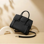 Fashion Designer Large Capacity Autumn Tote 2026 Lichi Pattern Cow Leather Women Shoulder Bag Formal Business Travel Handbag MYNELIA