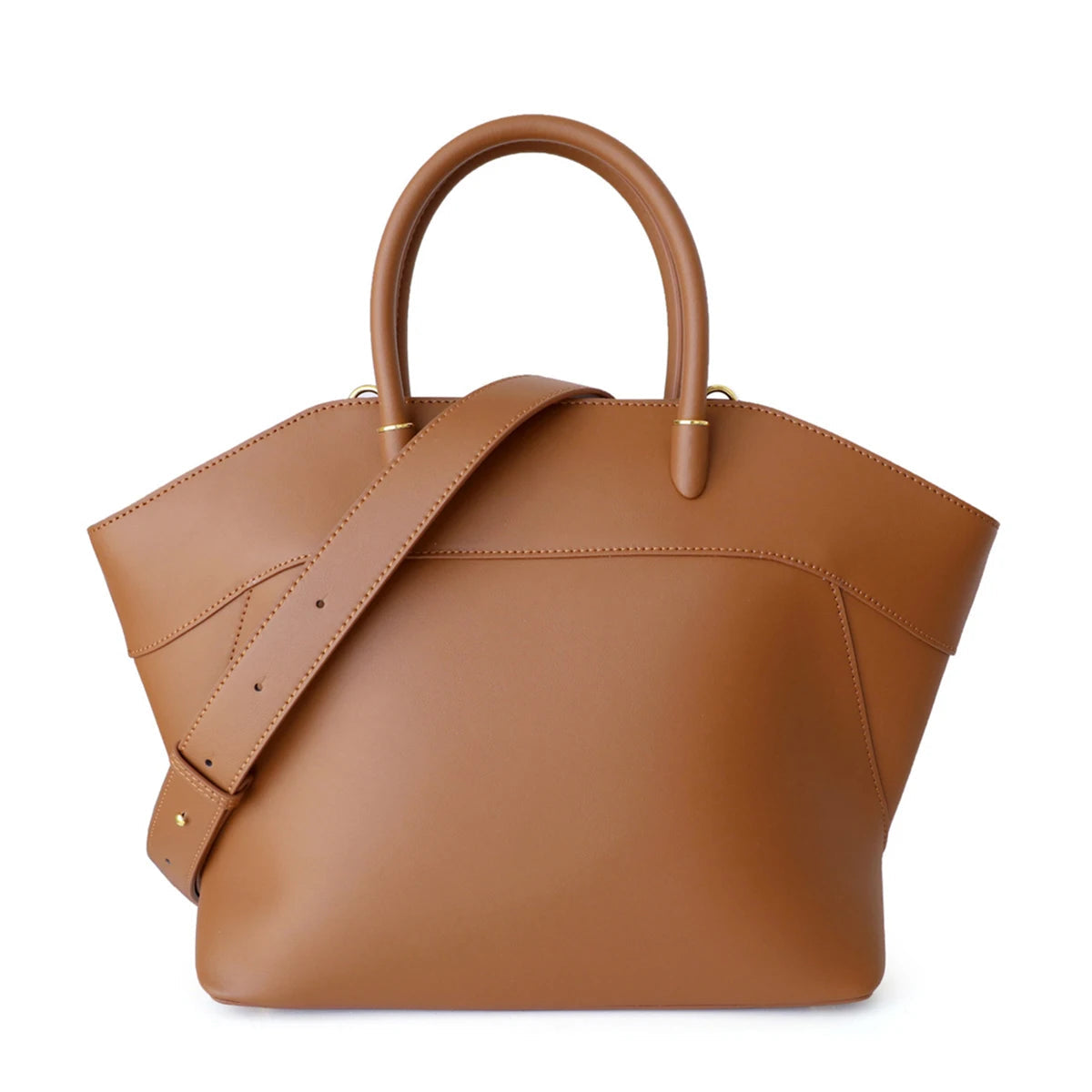 Sac en cuir véritable grande capacité – Tote Bag avec bandoulière MYNELIA