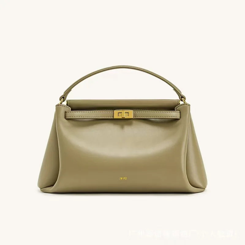 JW PEI handbag with French-style snap closure, 2026 new model, women's crossbody small-sized exclusive high-end shoulder bag MYNELIA