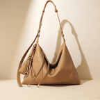 New Ins Chic Designer Large Capacity Commuter Tote First Layer Genuine Cow Leather Women's Handbag Connect with Small Purse MYNELIA
