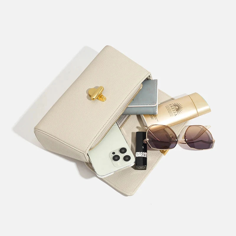 Sac à main cuir véritable– Pochette enveloppe Chic bandoulière MYNELIA