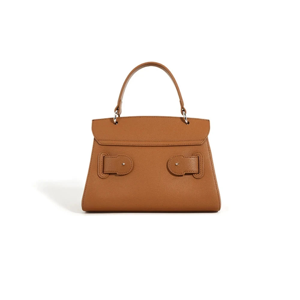 Sac en Cuir véritable Rigide Doublure Coton