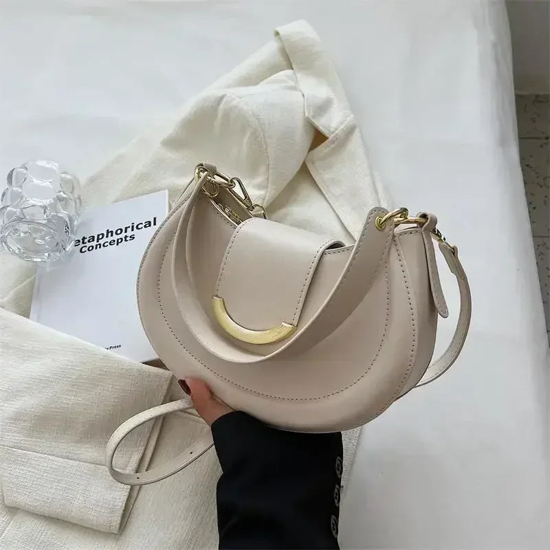 Sac bandoulière cuir PU – Boucle Magnétique