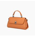 Sac à main en cuir grain Litchi Femme – Boucle Métal
