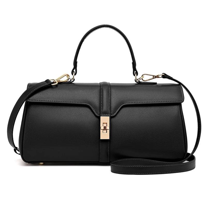 Sac épaule femme en cuir de vachette véritable – Forme rectangulaire