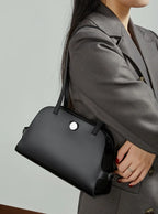 Sac à bandoulière cuir véritable-Pochette amovible