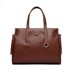 Sac Tote PU Cuir Vegan Souple Double Fermeture