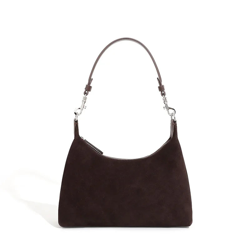 Sac bandoulière cuir Suède Femme – Style Rétro Bandoulière Vachette