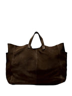 Große Damen-Wildlederhandtasche, Handtasche, weiche Umhängetasche mit großer Kapazität, Wildleder-Einkaufstasche, Rucksacktasche, Arbeitshandtasche, Reise-Winter