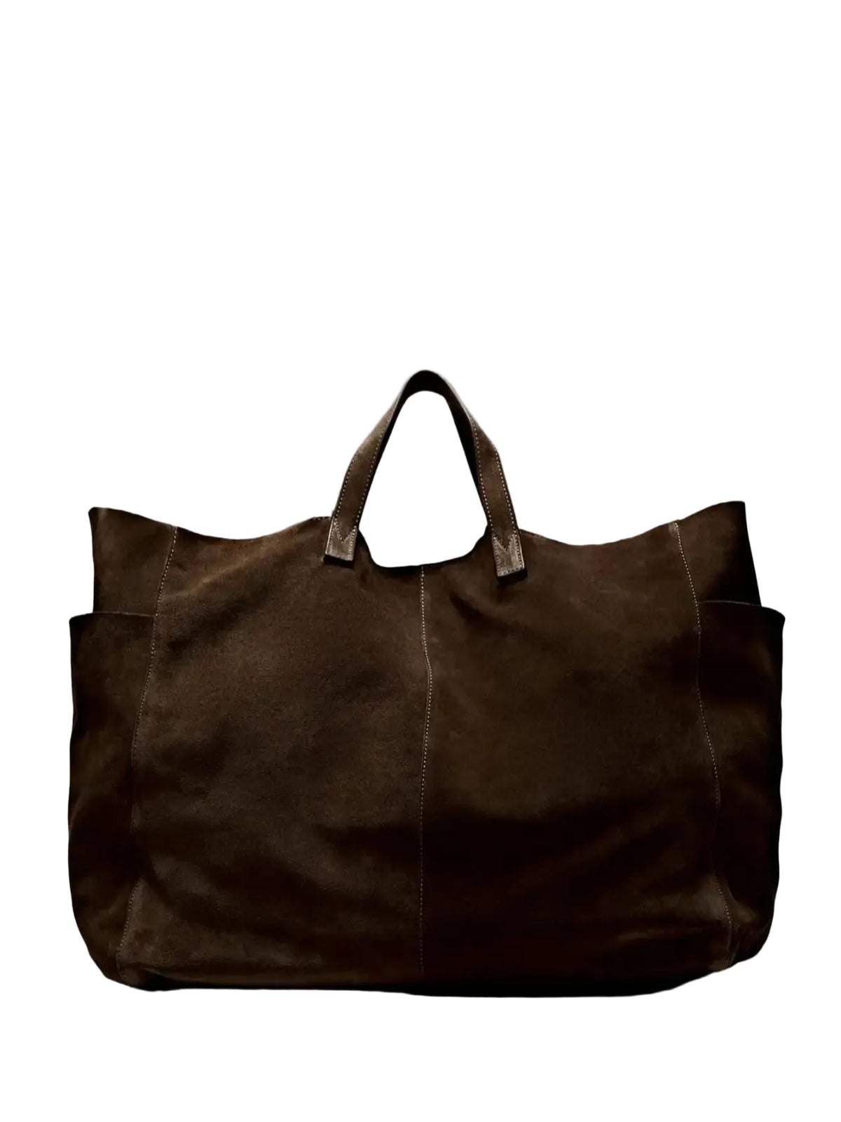 Grand sac cabas aspect suédé