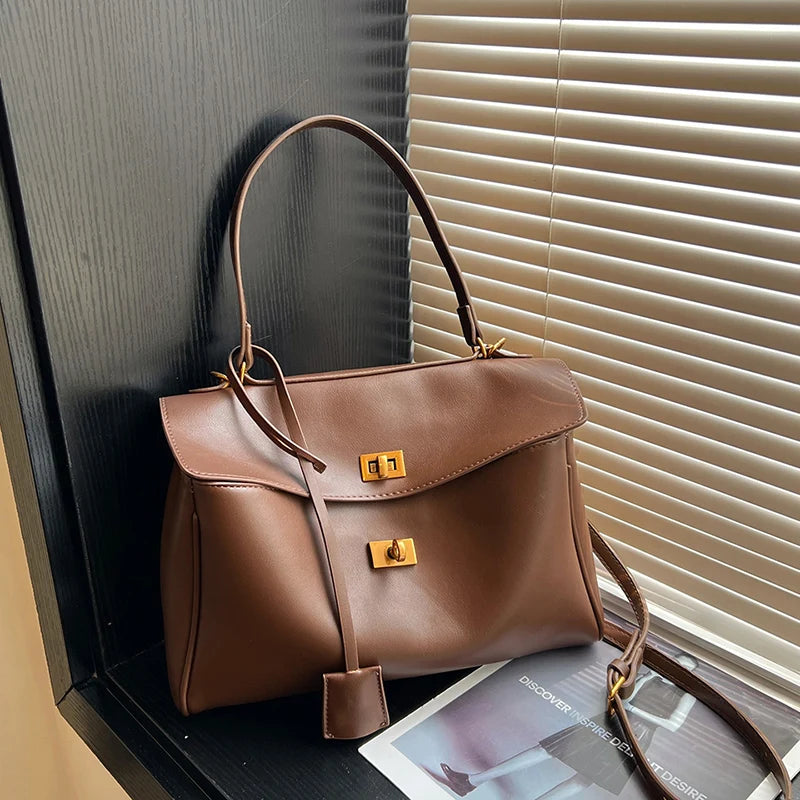Sac à main femme –Simili cuir souple Fermoir-Style Luxe