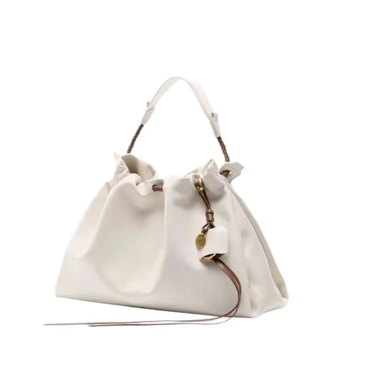 Tote PU Grande Capacité Drawstring Commuter Unisexe
