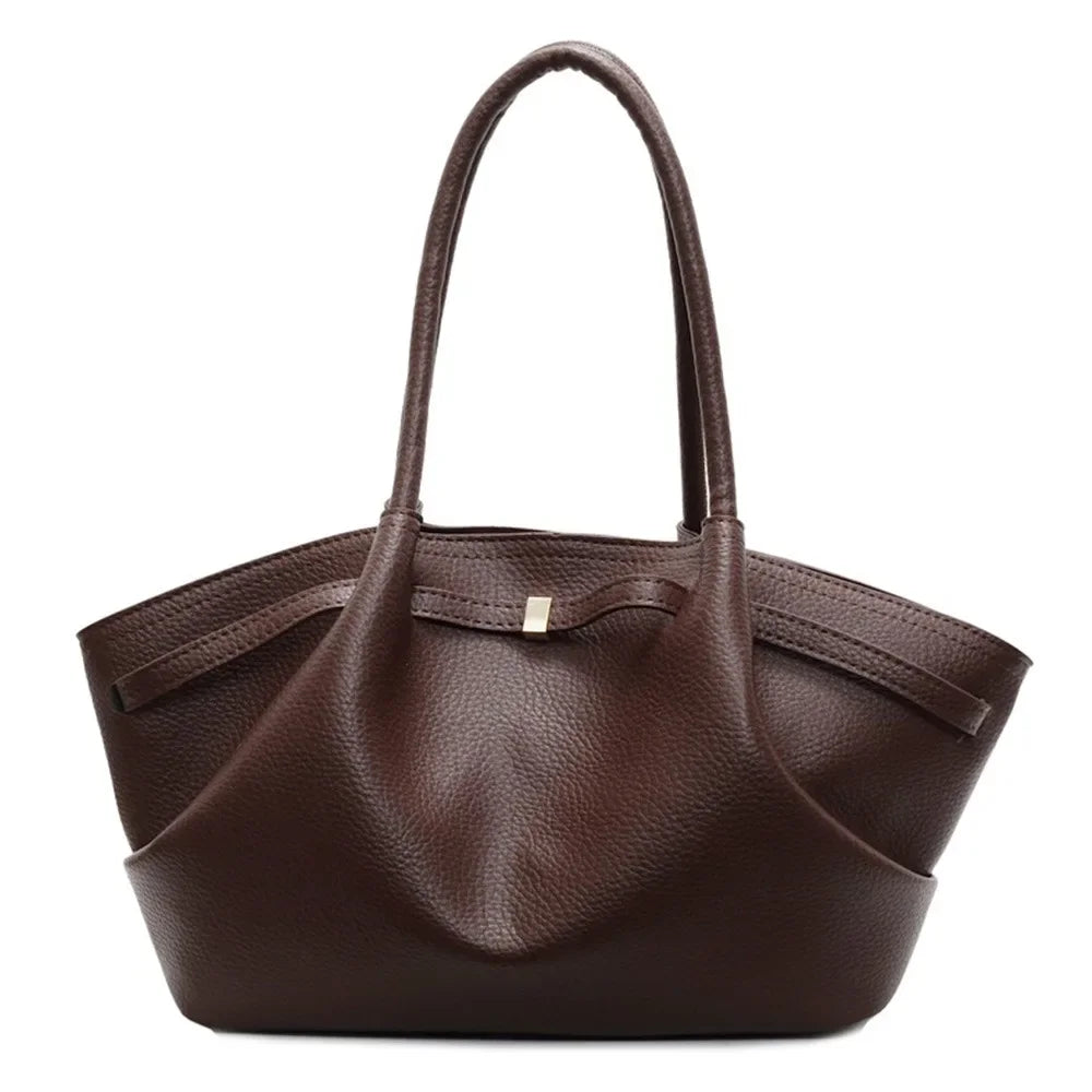 Sac à main tote Femme en cuir PU – Grande capacité,Double bandoulière
