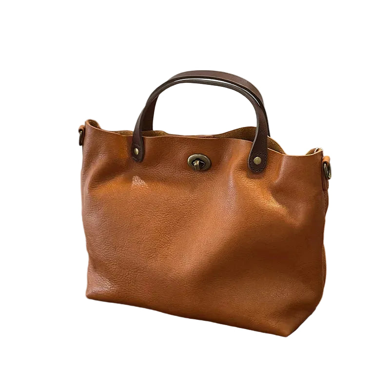 Sac Tote Cuir Vintage Grande Capacité