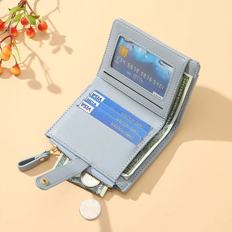 Portefeuille Paillettes Femme – Porte-Monnaie Compact Chic MYNELIA