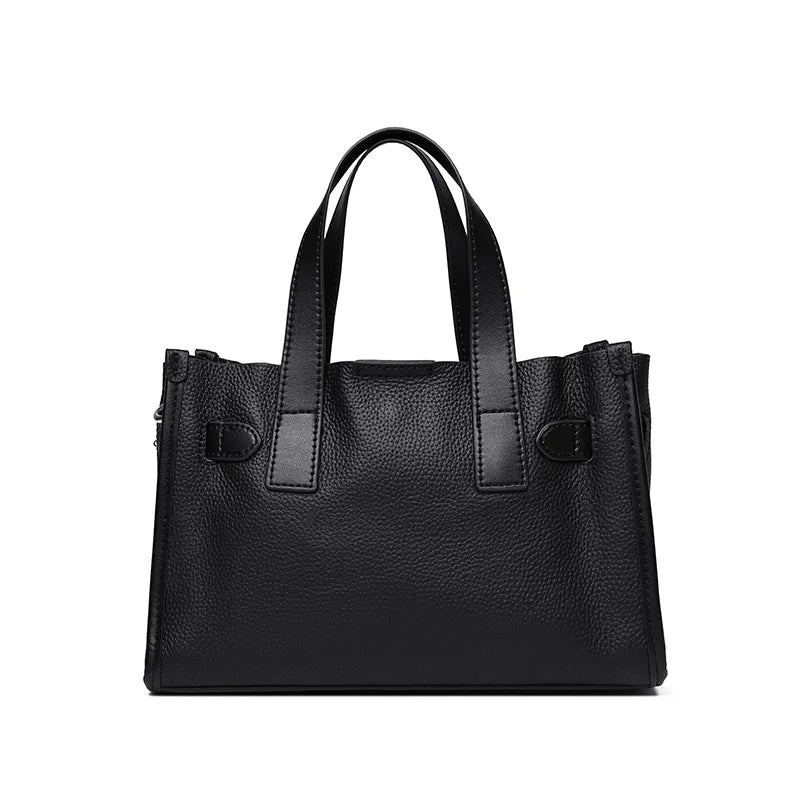 Cowhide Satchel Bag for Women 2025 Large Capacity Luxury Quality Genuine Leather Handbags Fashion Lady Crossbody Messenger Bags MYNELIA