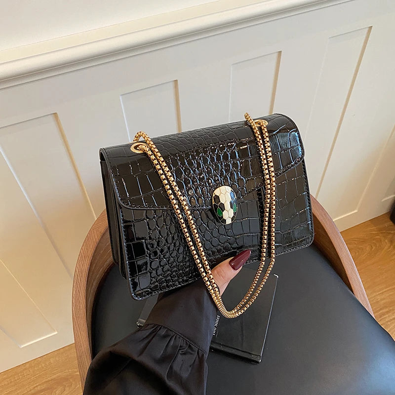 Sac bandoulière femme en simili cuir PU – Coloris variés