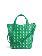 Sac Bucket Canvas Monogramme – Motif géométrique,Coutures contrastées