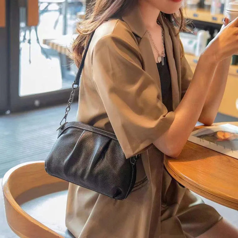 Sac en cuir véritable 3 Anses Femme