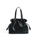 Sac à main Cuir plissé véritable – Cordon de serrage