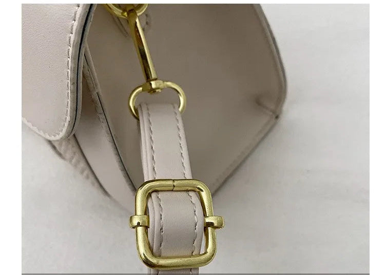 Sac  bandoulière PU Cuir Boucle Cadenas Femme