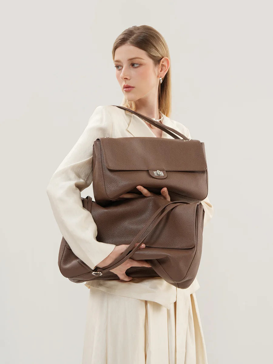 Umhängetasche aus echtem Top-Grain-Leder – Koreanischer Stil