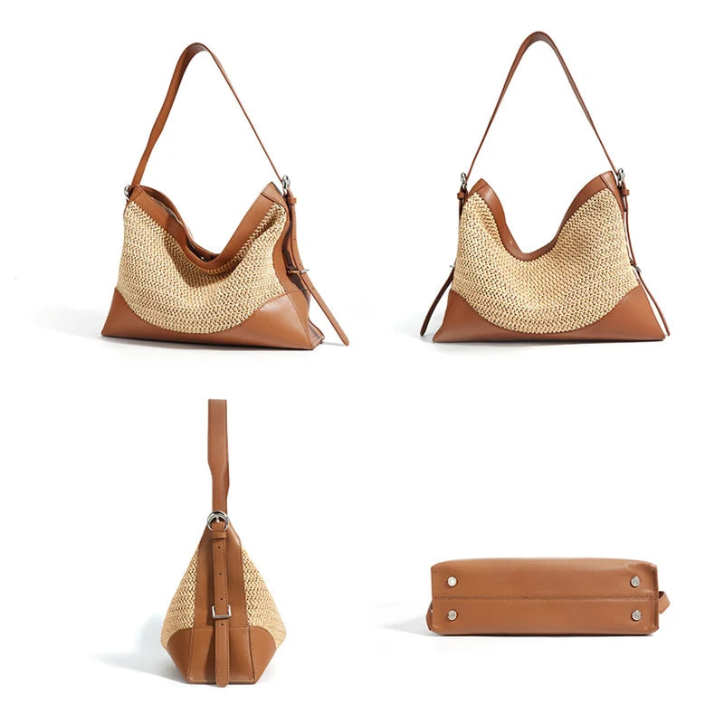 Sac à bandoulière Tote  Tressée Artisanale – Bohème Chic Été